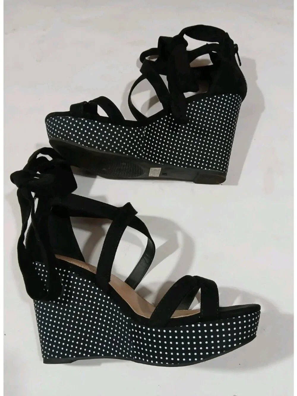 Torrid Strappy Wrap Platform Wedge Sandals